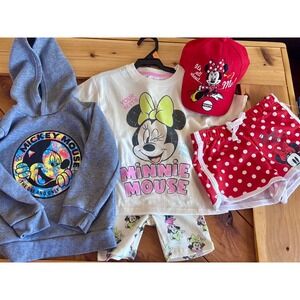 Bundle of Disney toddler 4T Minnie Mouse and Mickey Mouse NWT